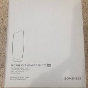 BOMSHBEE Champagne Flutes (Set of four)